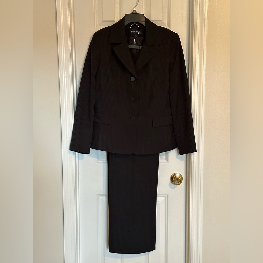 Evan-Picone Size 12 Wide Leg Pant Suit